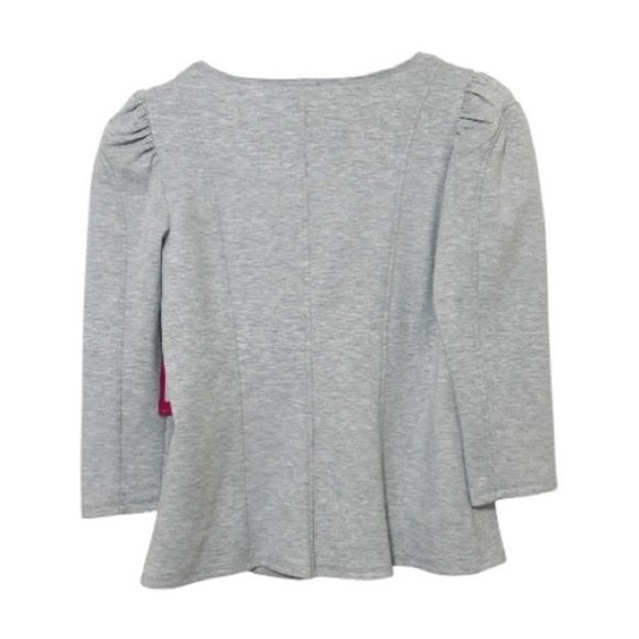 Vince Camuto Stretchy Gray Puff
Sleeve Women's Top NEW - Size Small - Picture 2 of 4